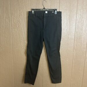 Gap Signature Skinny Ankle Pants Womens 12 Black Denim Jeans Casual Pockets‎